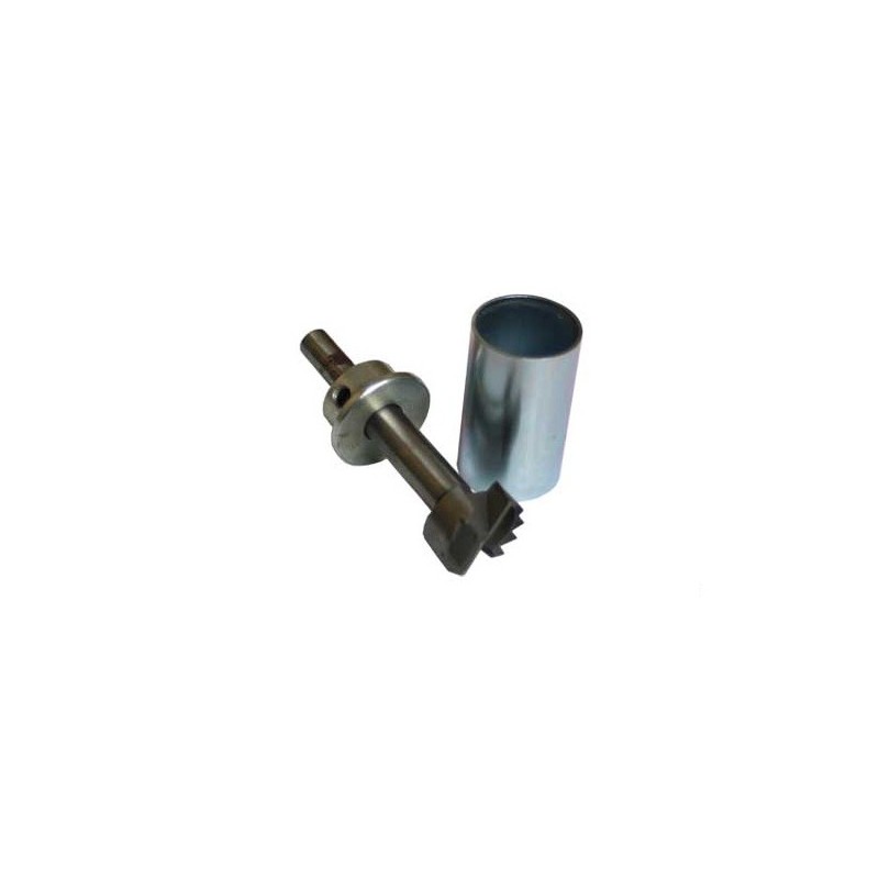 Fraise T5 et Tube acier T4 pour défonce des plugs FCS X2 - AtuaCores