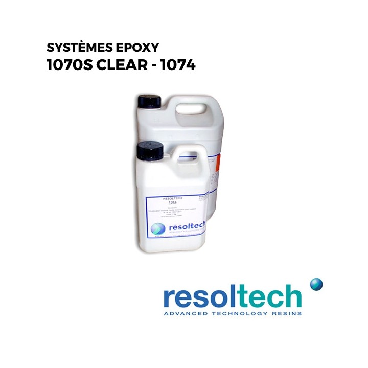 Kit 7kg Résines époxy 1070S clear - 1074 RESOLTECH