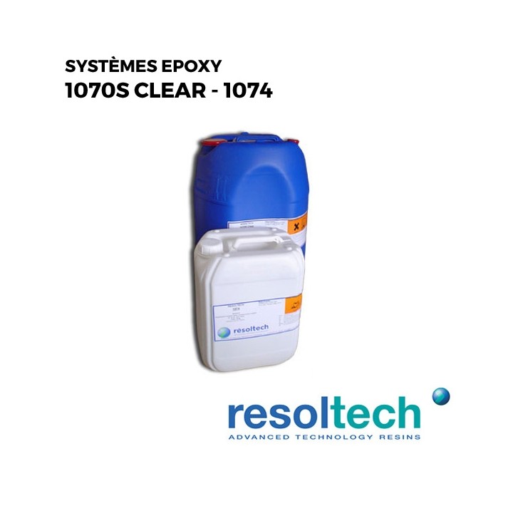 Kit 35kg Résines époxy 1070S clear - 1074 RESOLTECH