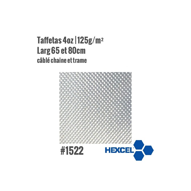 Tissu de verre taffetas 125gr/m² Hexcel 1522