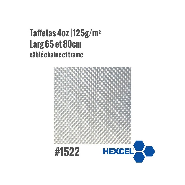 Tissu de verre taffetas 125gr/m² Hexcel 1522