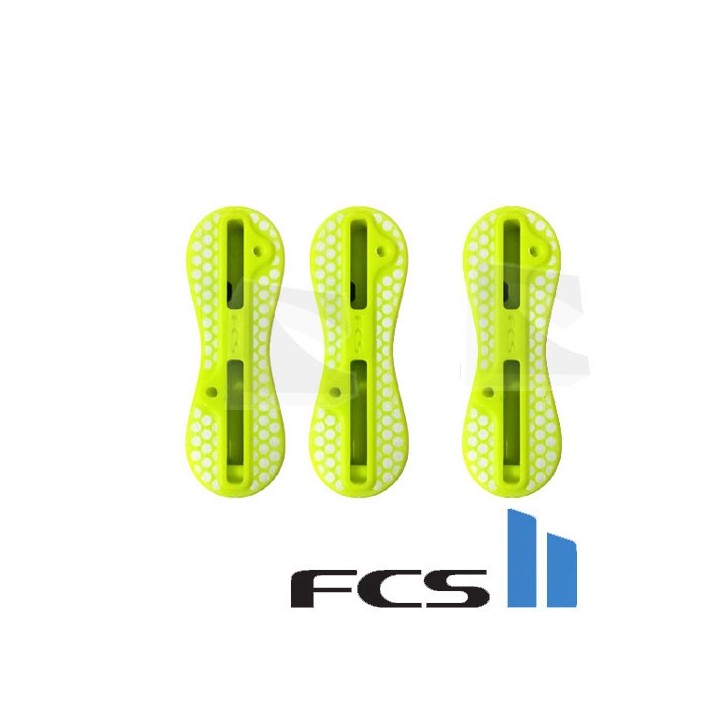 Set THRUSTER plugs FCS II acid yellow jaune