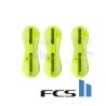 Set THRUSTER plugs FCS II acid yellow jaune