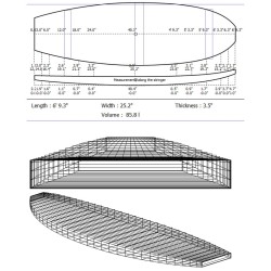 PAIN SURF STANDARD 6'9 BIG BOY POLYSTYRENE ATUA