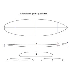 SHORTBOARD PERFORMANCE SQUASH TAIL 5'9 / 6'0 / 6'2