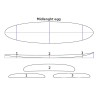 MIDLENGHT EGG 7'2 / 7'4 / 7'6 pain surf en mousse polystyrène ATUA