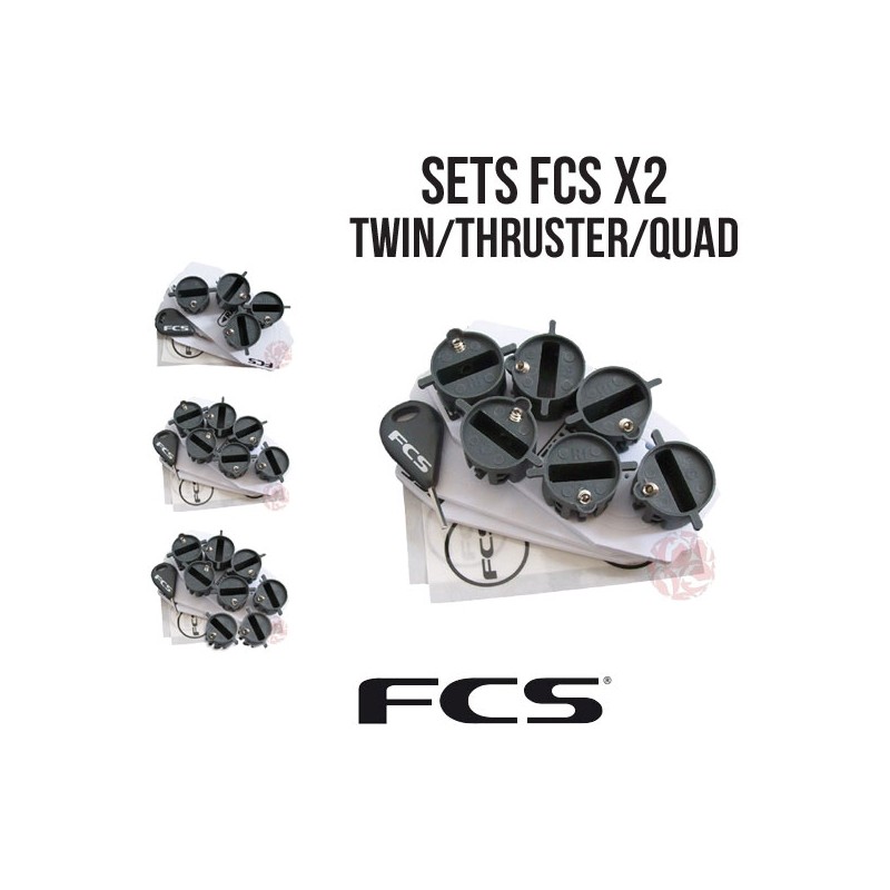 FCS I (X-2) - SET DE PLUGS EN TWIN - THRUSTER - QUAD