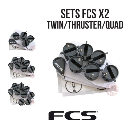 FCS I (X-2) - SET DE PLUGS EN TWIN - THRUSTER - QUAD