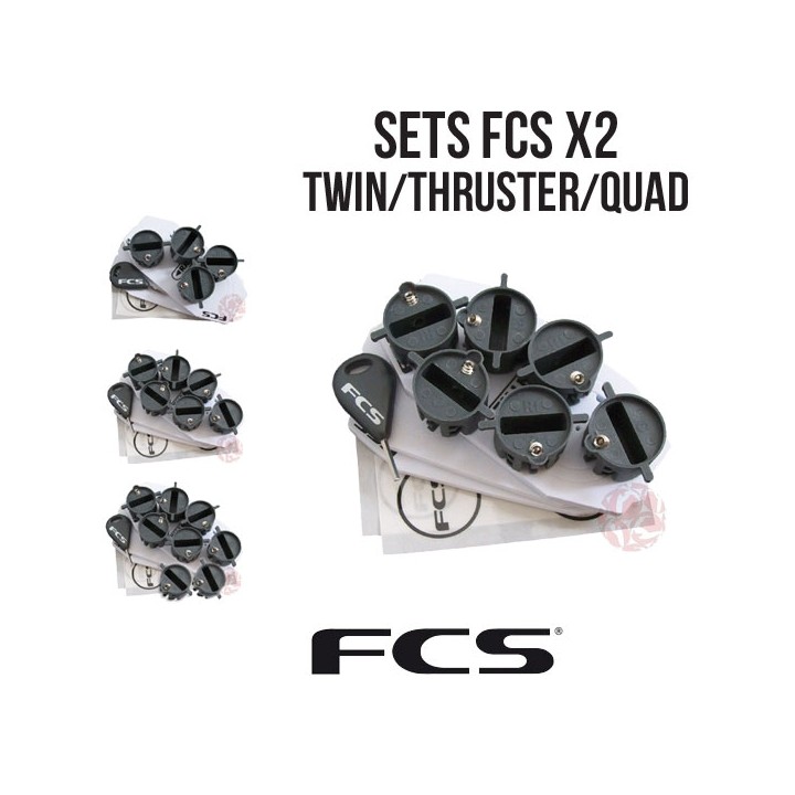 FCS I (X-2) - SET DE PLUGS EN TWIN - THRUSTER - QUAD