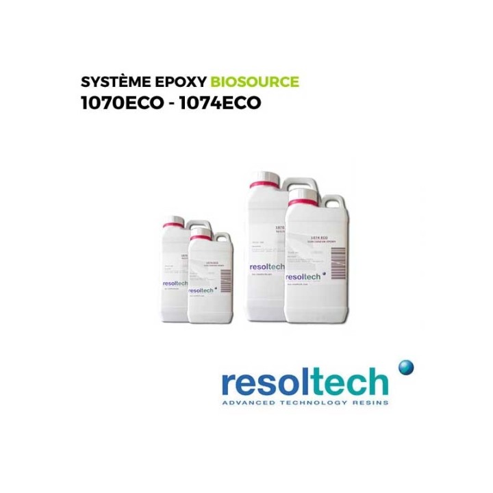Kit 4.05kg Résines époxy BIOSOURCEE 1070ECO - 1074ECO RESOLTECH