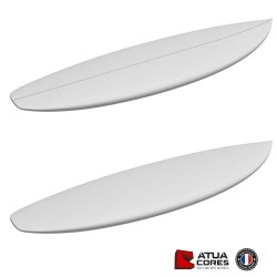 Pain mousse PSE 2D ou 3D latté ou non latté ATUA SHORTBOARD 5'8 / 5'11 / 6'1 PERFORMANCE SQUASH TAIL PETITES VAGUES 