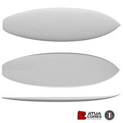 PAIN MOUSSE PSE 2D ou 3D ATUA SHORTBOARD 5'8 / 5'11 / 6'1 PERFORMANCE SQUASH TAIL PETITES VAGUES