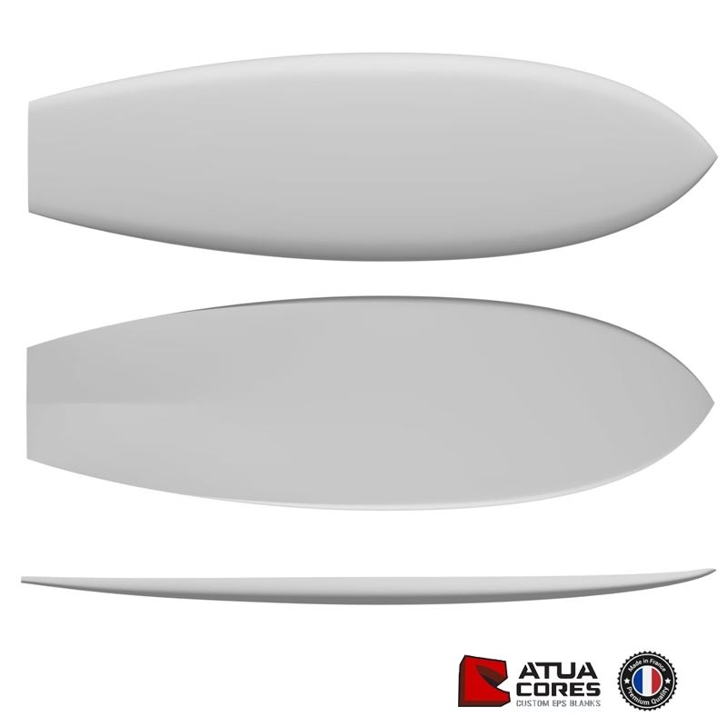 Pain mousse PSE 2D ou 3D RETRO FISH 5'7 / 5'9 / 5'11