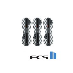 Set plugs boitiers FCS II thruster bleu orange jaune gris