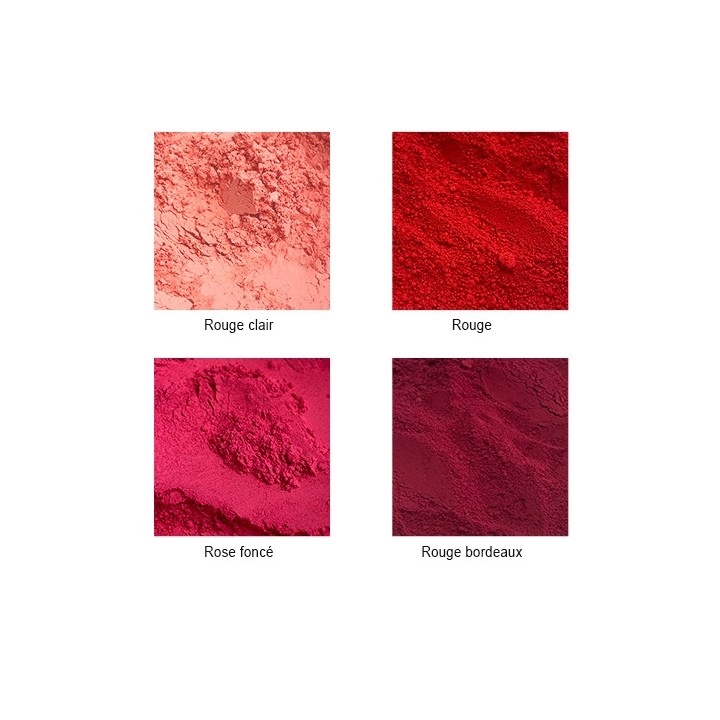 Pigments en poudre couleurs