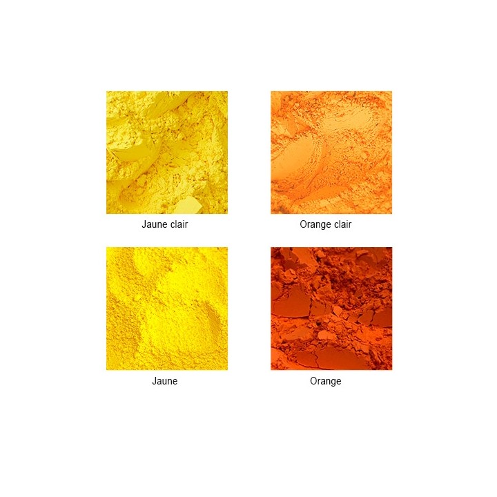 Pigments en poudre couleurs