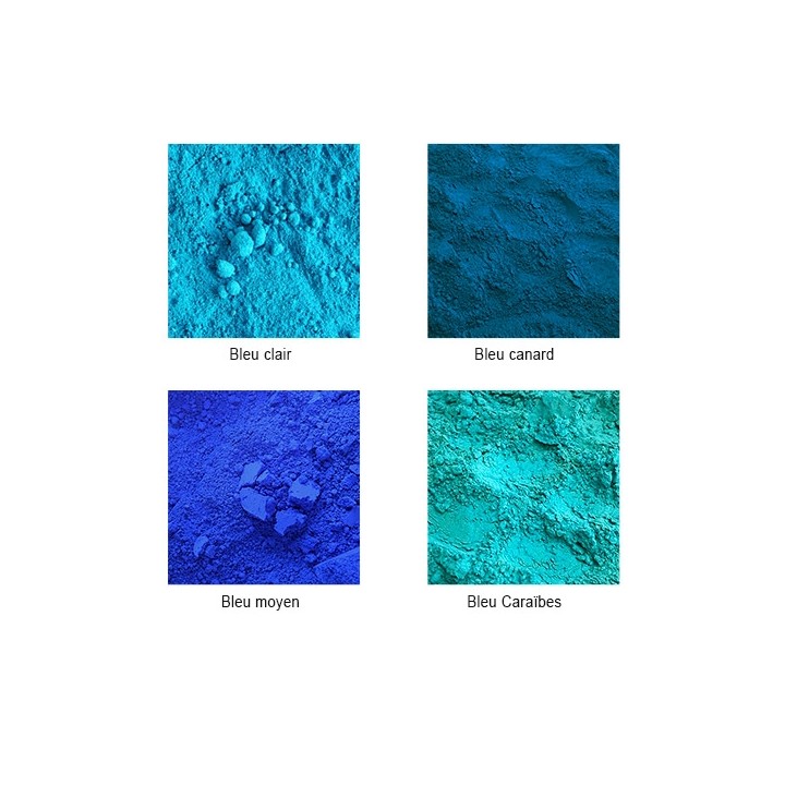 Pigments en poudre couleurs