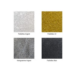 Pigments poudre paillettes OR ARGENT NOIR HOLO