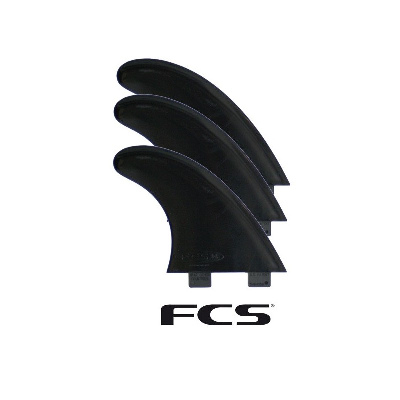 Dérives de surf en set de thruster FCS G5 black plastique - Atua.Cores