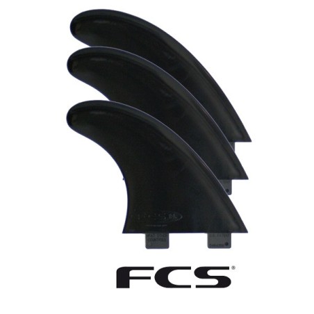 Dérives de surf en set de thruster FCS G5 black plastique - Atua.Cores