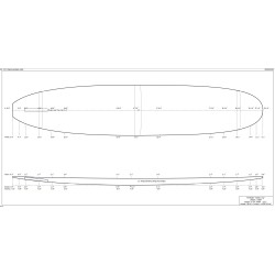 Pain 9'6 Longboard en bois BALSA à shaper