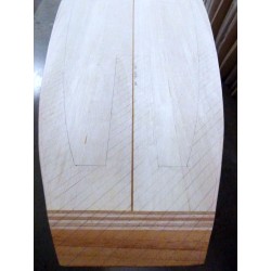 Pain 9'6 Longboard en bois BALSA à shaper