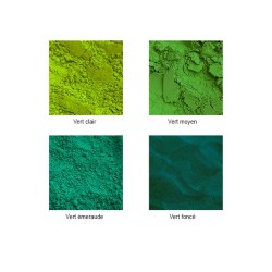 Pigments en poudre couleurs