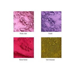 Pigments en poudre couleurs