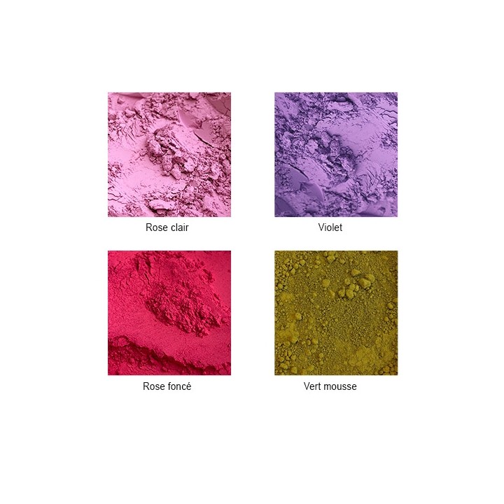 Pigments en poudre couleurs