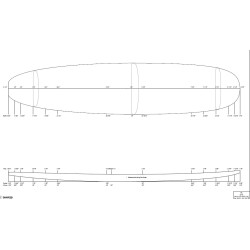 PRESHAPE PU 9'4 - PAIN PU - FINITION 2D