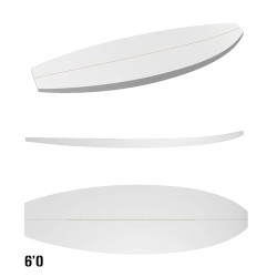 Kit diy surf  6'0 SF Shortboard polystyrène