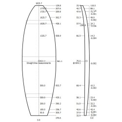 Pains surf standard 6'0 SF Shortboard polystyrène
