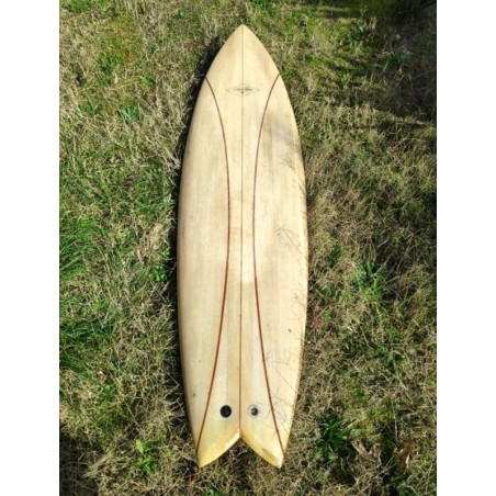 Shortboard 6'0 LE PETIT FISH de chez Vince Tierny en BALSA
